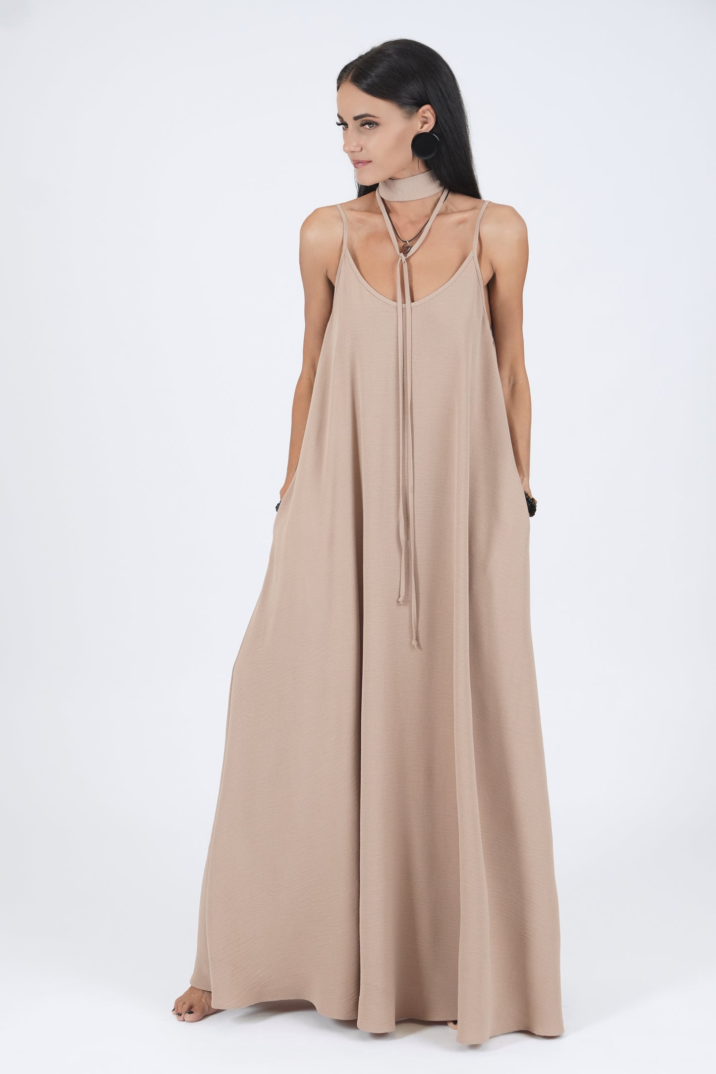 Gara A silueta kleita, rose