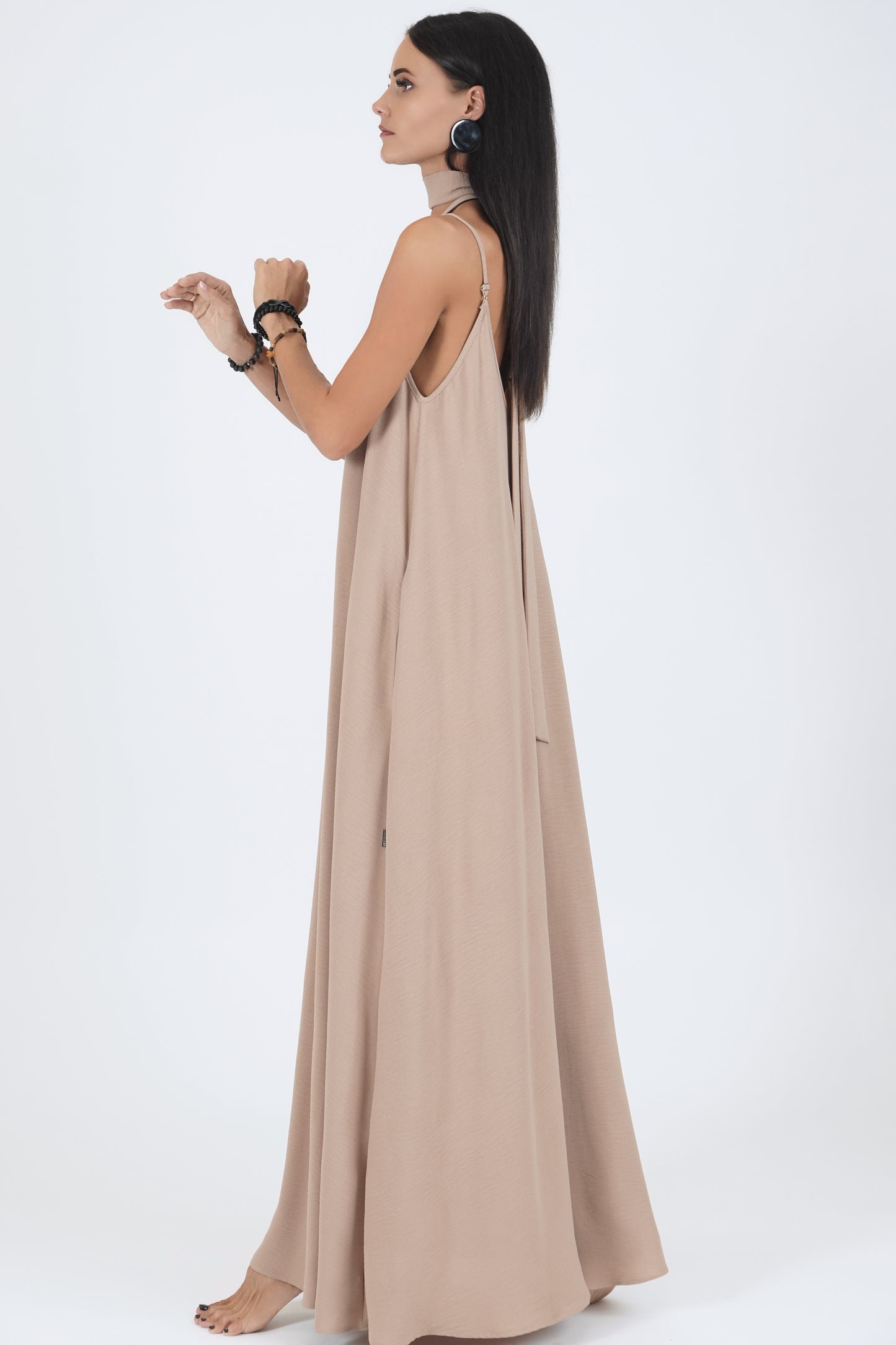 Gara A silueta kleita, rose