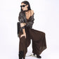 Oversize kombinezons ar kabatām, chocolate brown