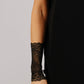 Black fitted lace cuffs