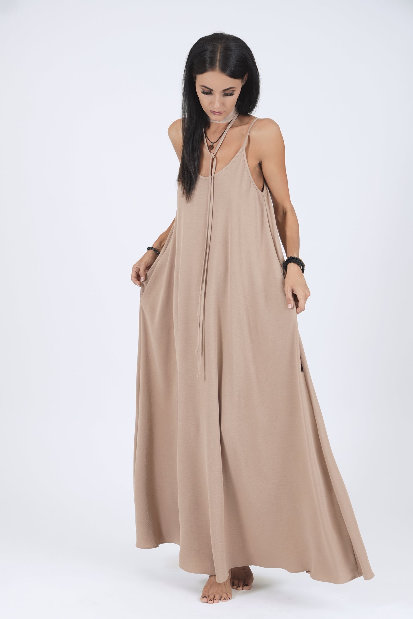 Gara A silueta kleita, rose